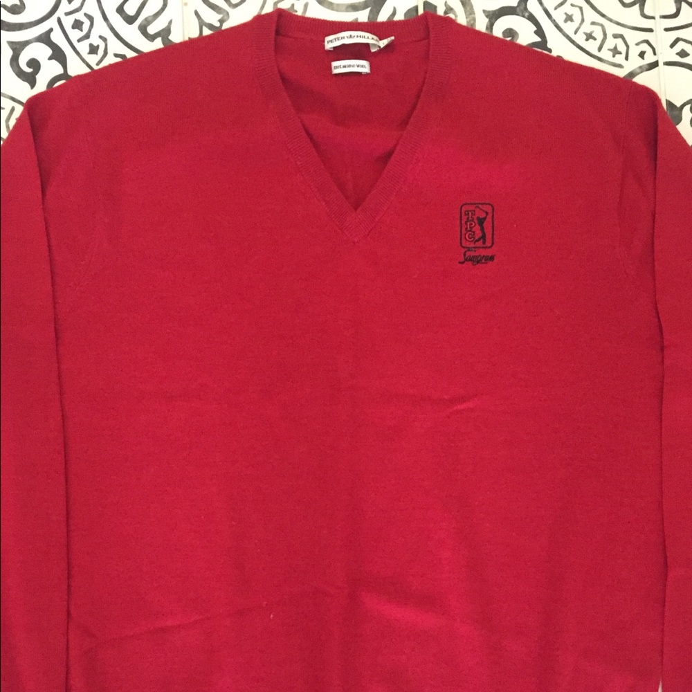 NWOT Peter Millar sweater (L). TPC Sawgrass logo.